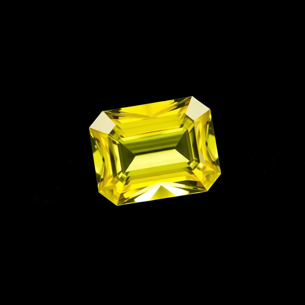 Yellow Sapphire — Emerald Cut